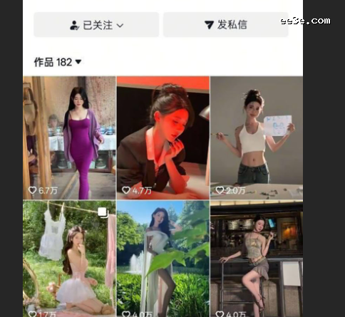 抖音百万粉丝博主 黎允熙baby 直播换衣服