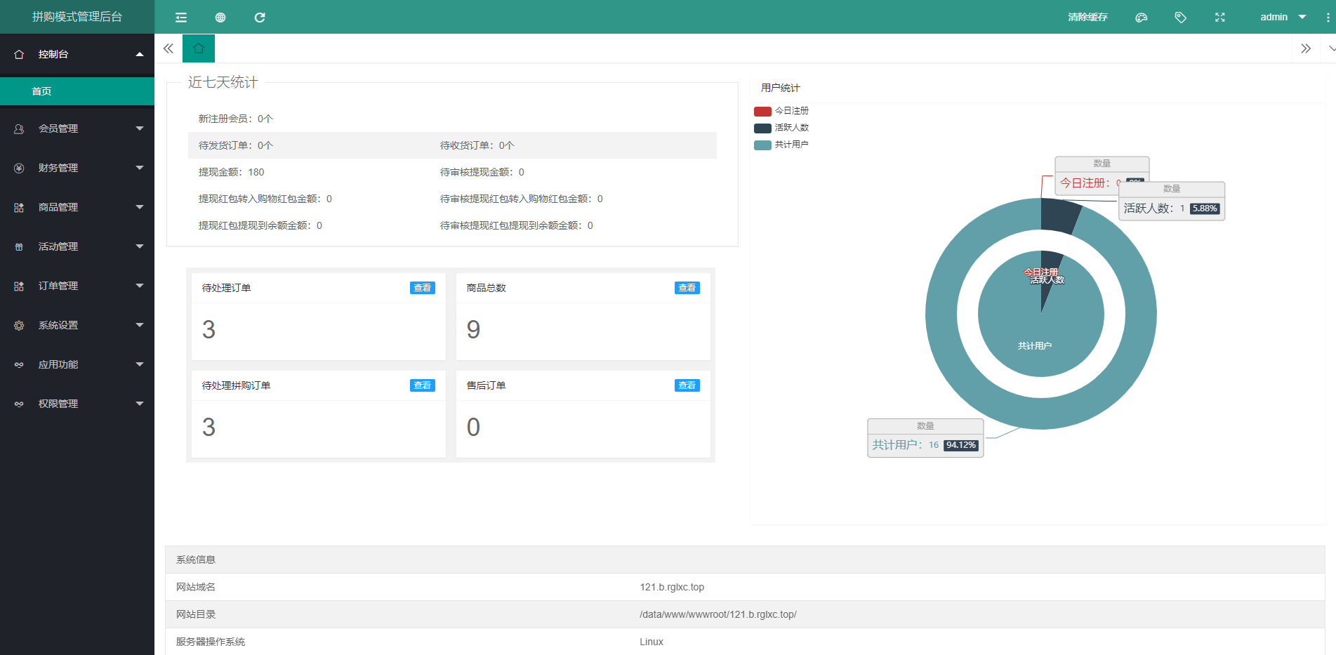 thinkPHP5拼团拼购h5单商户商城系统源码拼团商城推荐奖励拼中红包