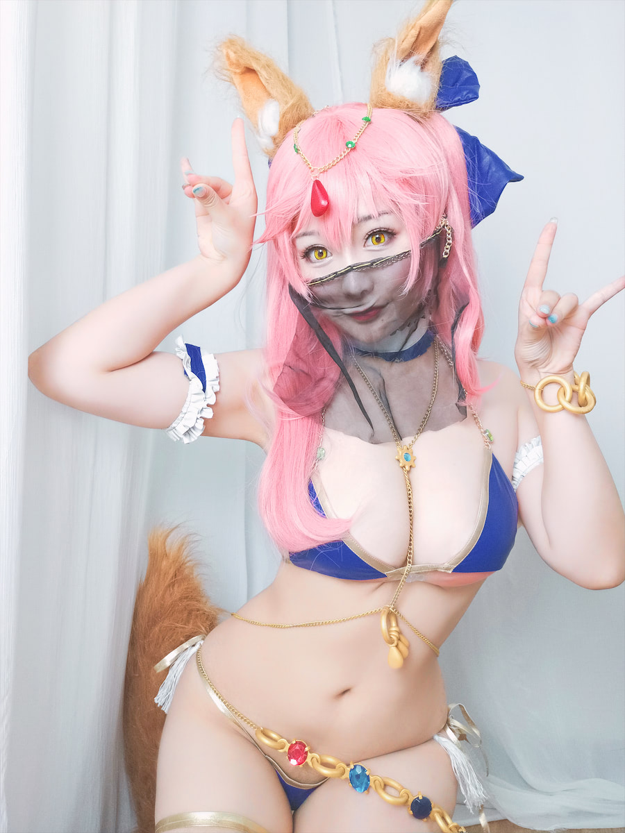 三刀刀Miido 玉藻前舞娘cos