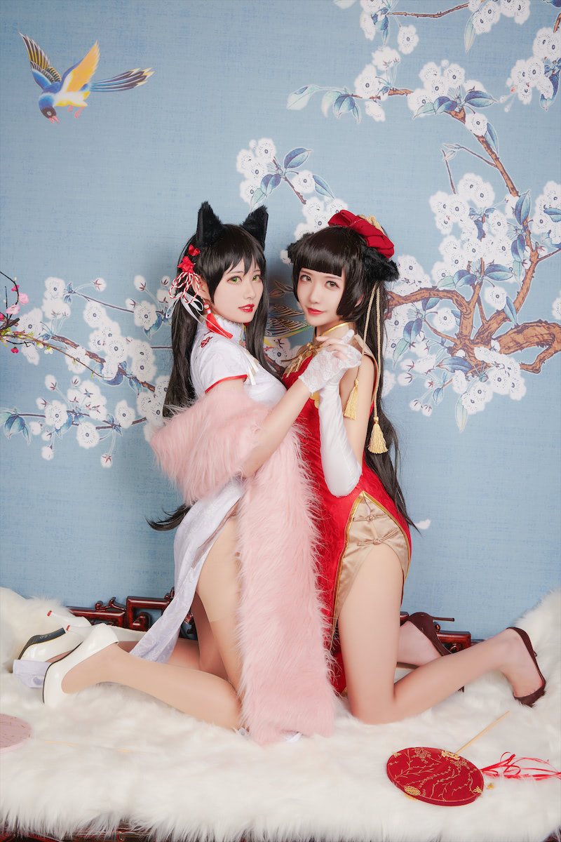 源纱希喵喵喵 Meiyi_烛墨 犬獒旗袍
