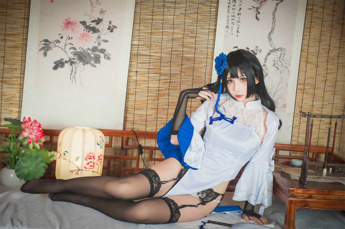 w黑米粥w 95式玉玲珑旗袍