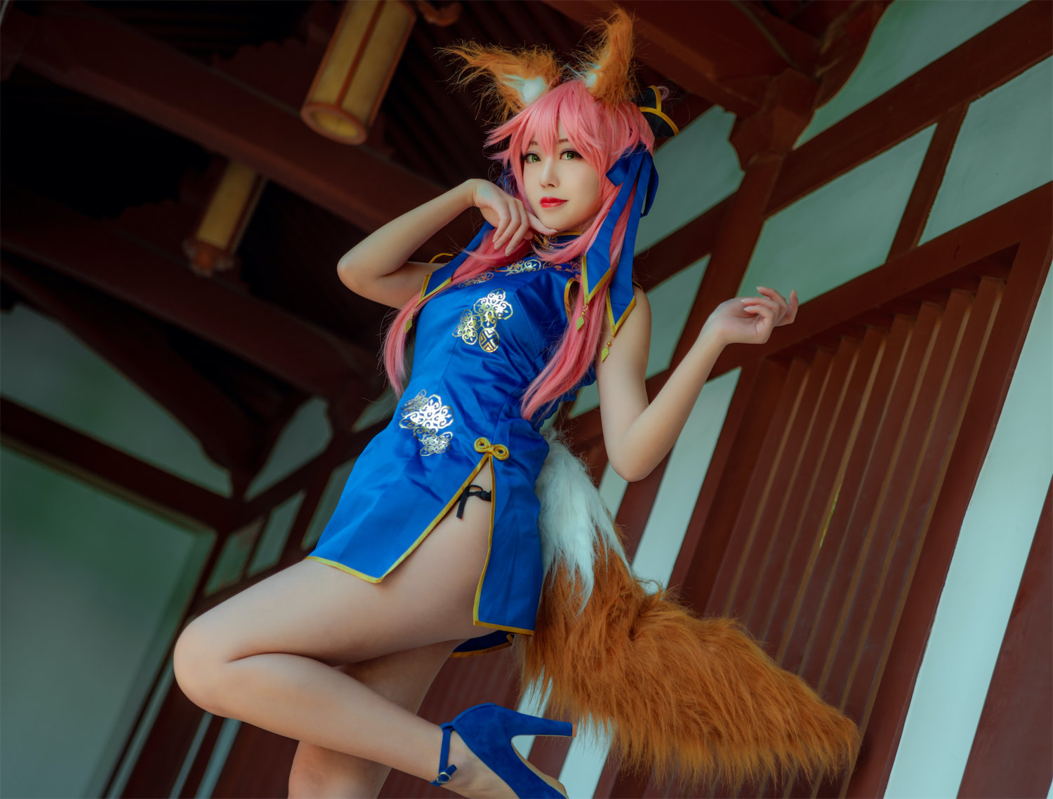 婴勺 玉藻前旗袍
