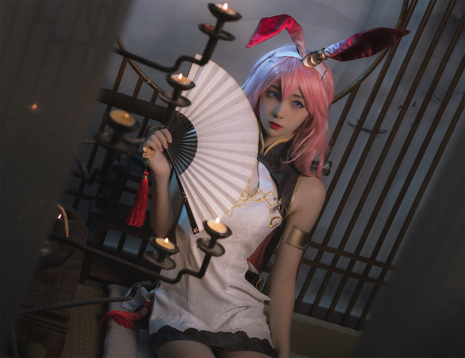 南桃Momoko 八重樱旗袍