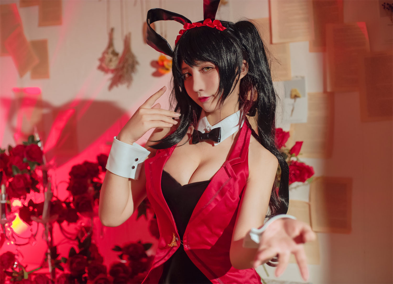 九曲Jean 时崎狂三兔女郎旗袍