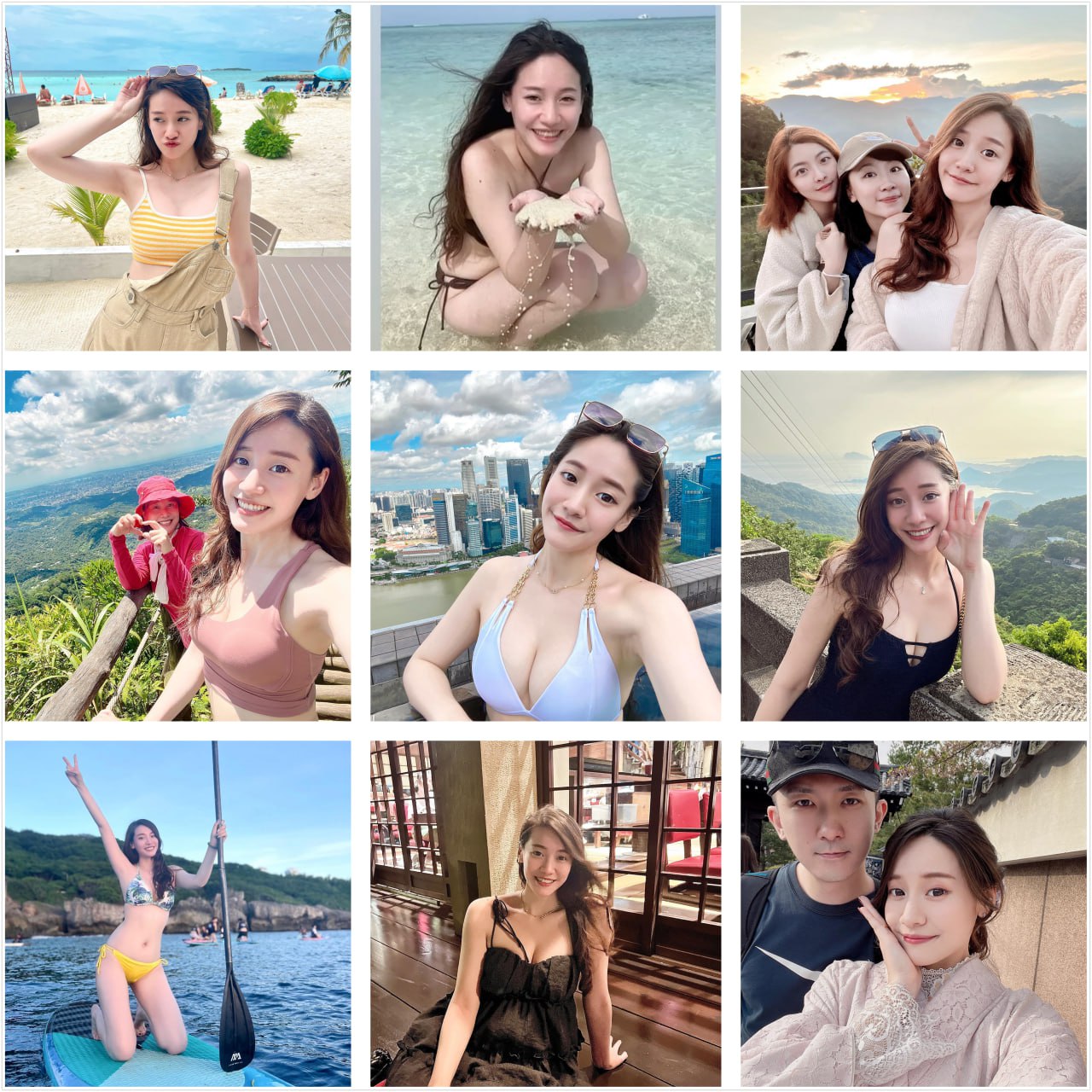 编号 mn148 #台湾 #有魅力 美艳* 大胸身材好 生活日常 爬山 朋友聚会 下午茶 旅游