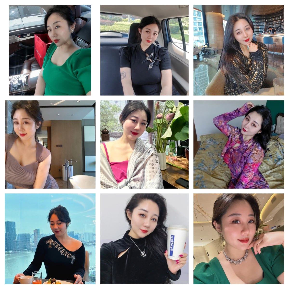 编号 B38  #有魅力 美女 生活日常 基本全是自拍 身材好 照片风格多 生活呢奢侈 豪车座驾  图片 416 张 无视频 #国内 #有账号