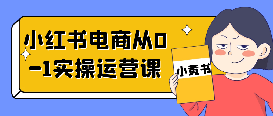 小红书电商从0-1实*运营课